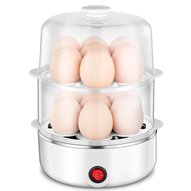 1pc Stainless Steel Electric Egg Cooker for Easy Boiled Eggs