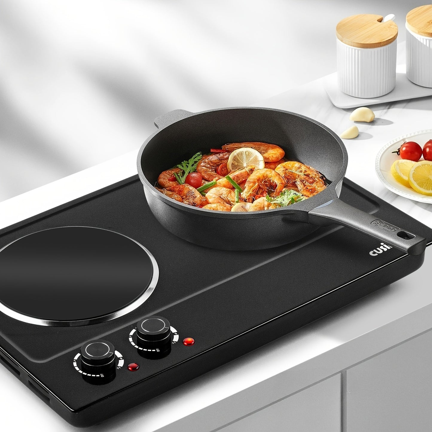 Cusimax 1800W Infrared Ceramic Electric Hot Plate Easy Clean