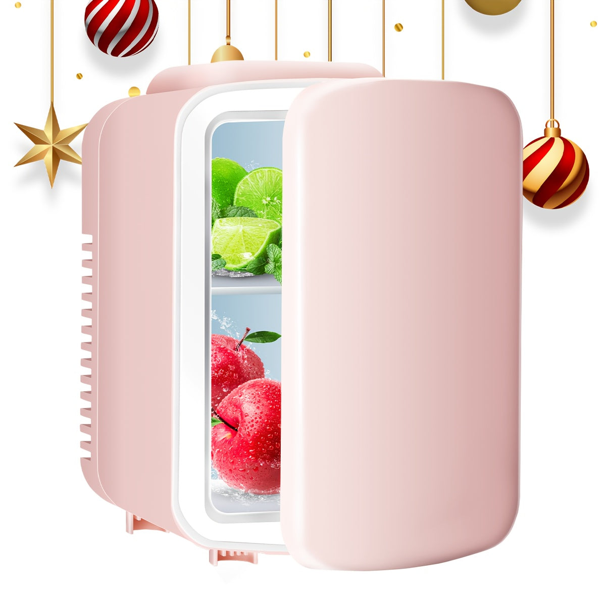 1.06Gal Cooler Warmer Compact Refrigerator Freezer Red