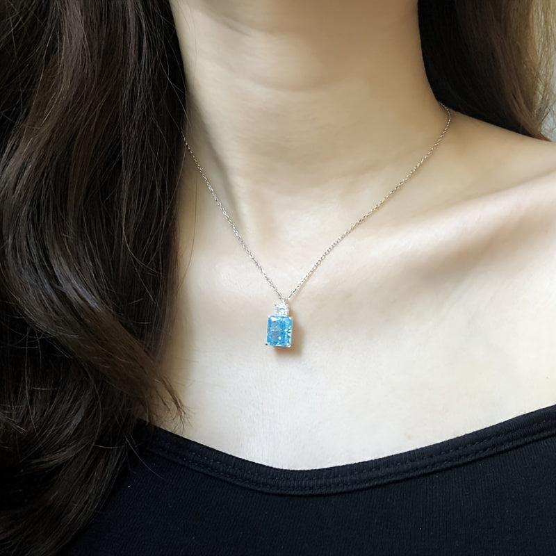 18k Golden Plated 925 Silver Moissanite Pendant Necklace