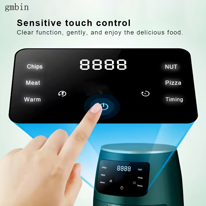 Smart Electric Air Fryer - Large Capacity with Visual Window