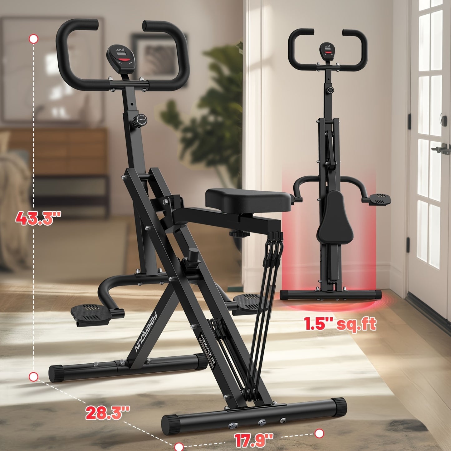 Adjustable Spin Bike - Quiet Smooth Operation for Full Body Workout