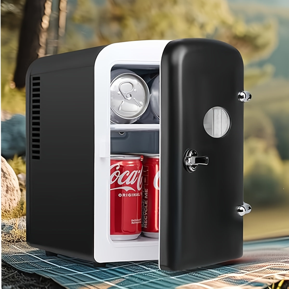 1.06Gal Cooler Warmer Compact Refrigerator Freezer Red