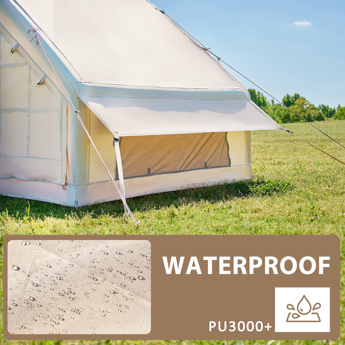 DOCRED Inflatable Camping Tent Pump 6 Person Waterproof