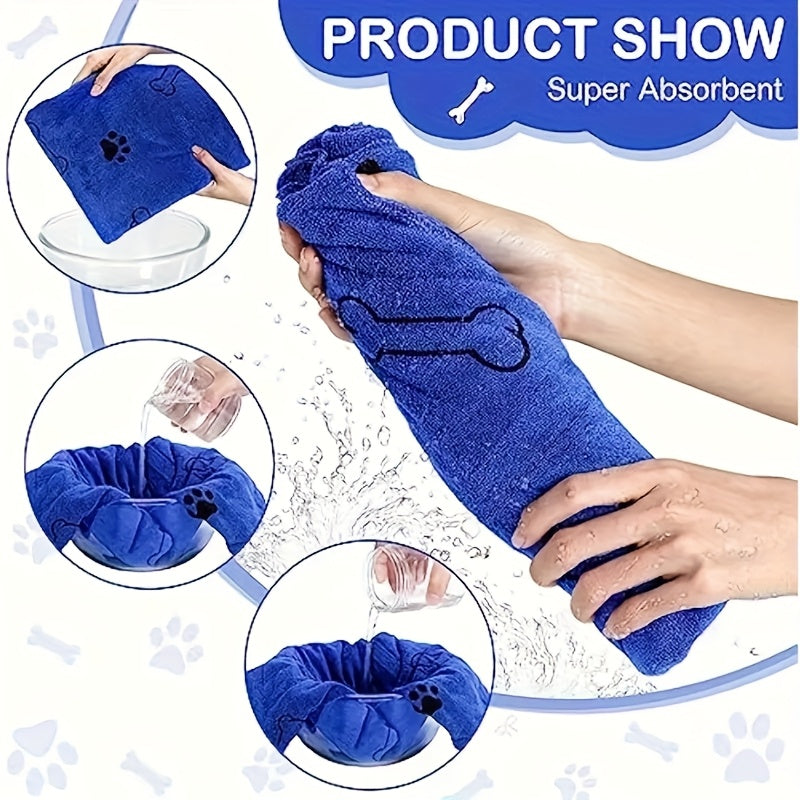One Pet Bath Towel Quick Drying Absorbent For Dogs Cats