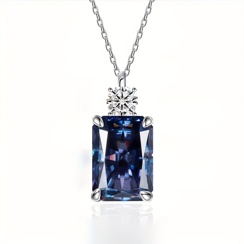 18k Golden Plated 925 Silver Moissanite Pendant Necklace