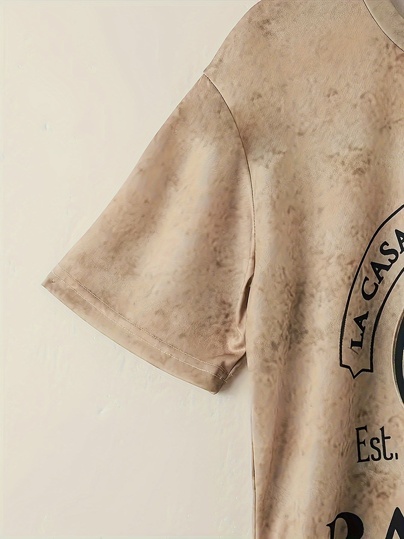 Men's Casual T-Shirt Bacardi Bat Heart Vintage Graphic Tee