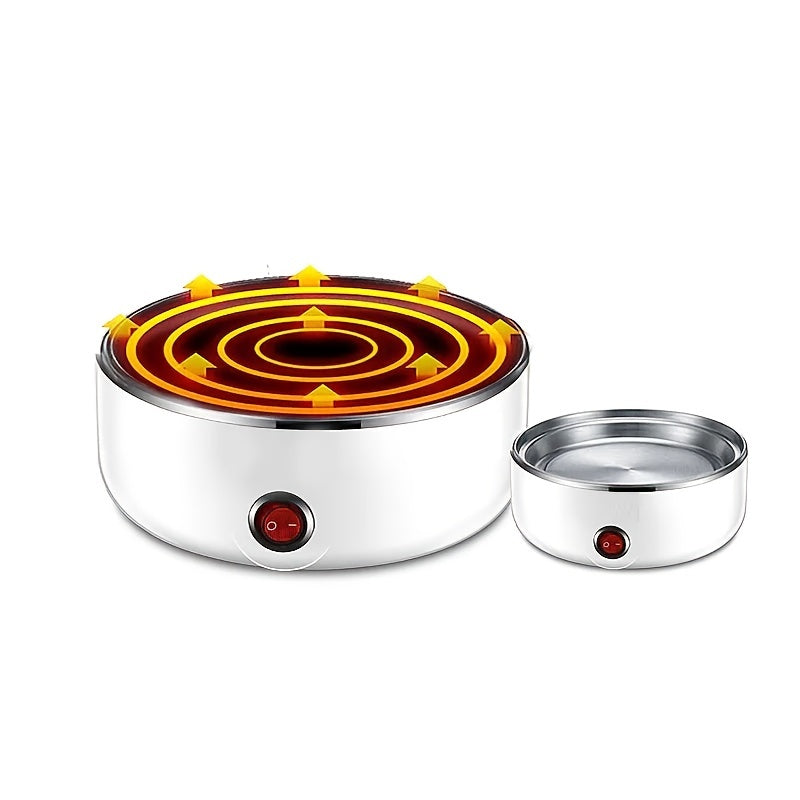 1pc Stainless Steel Electric Egg Cooker for Easy Boiled Eggs