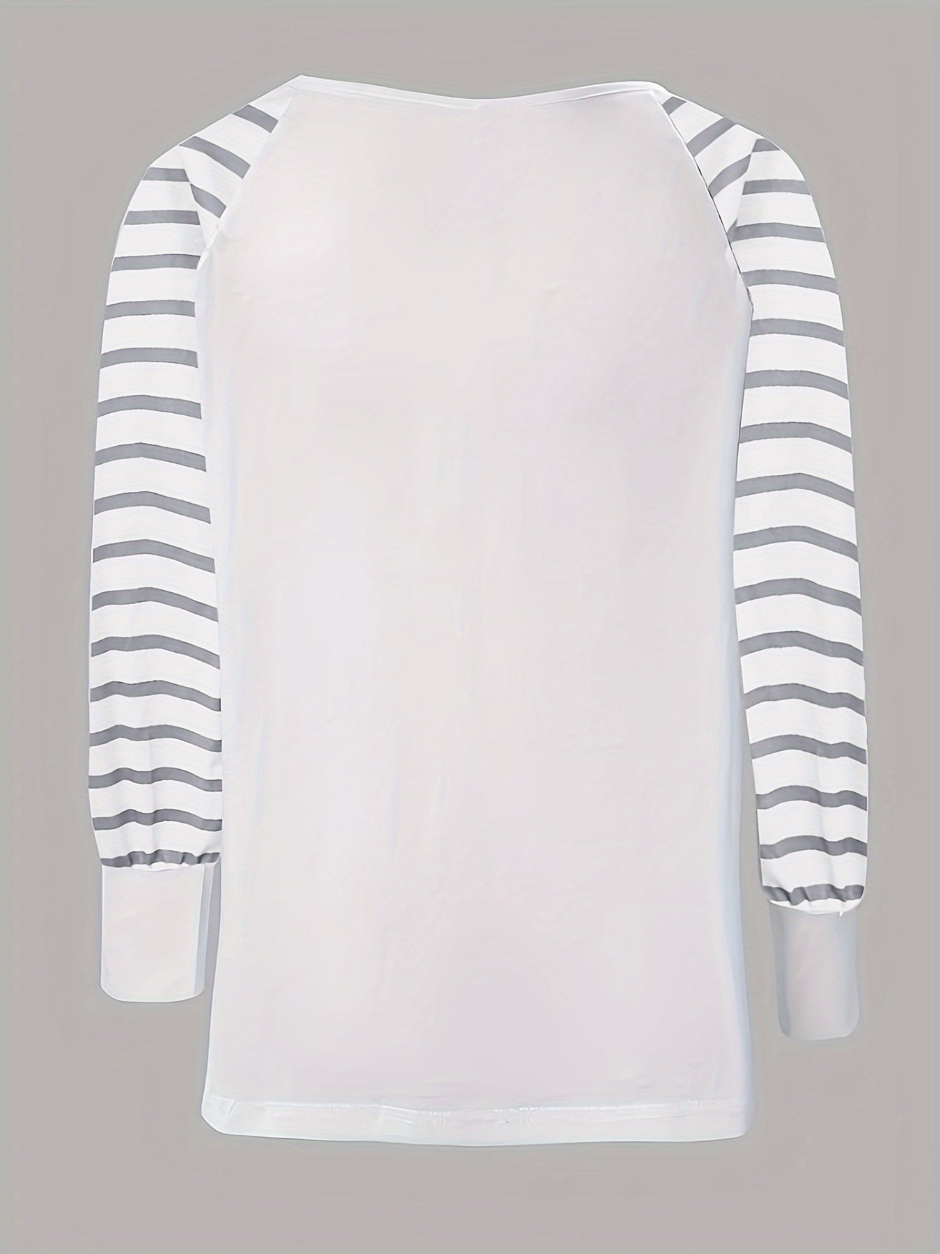 Ladies' V-neck Printed Fashion T-shirt Top with Zipper Decorative Casual