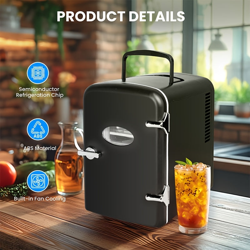 IPower 4L Portable Mini Fridge Warmer And Cooler For Six Cans