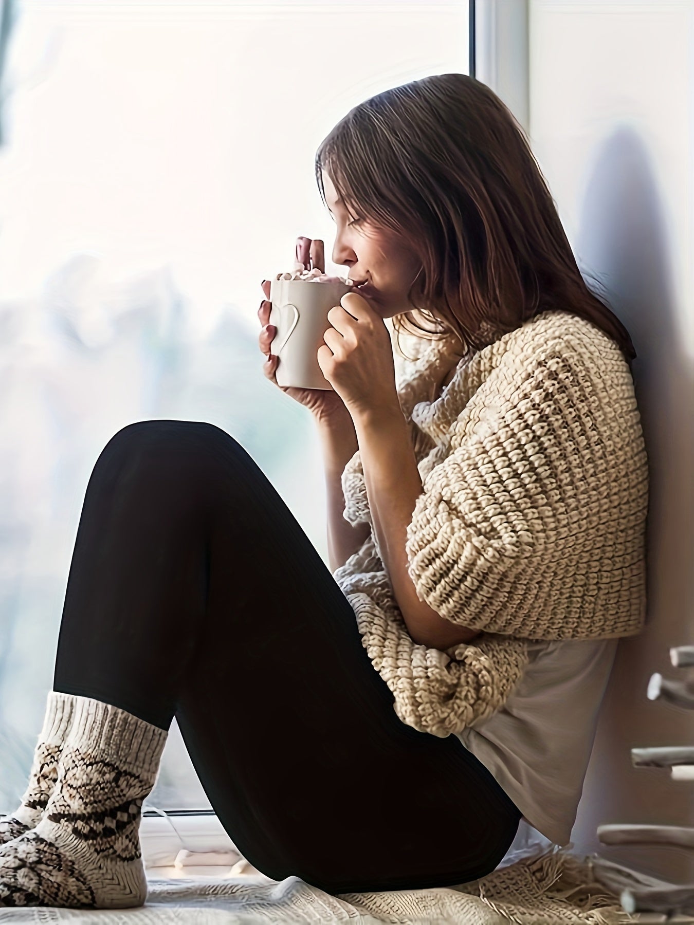 3 Pack Super Soft Plus Lined Leggings, Solid Color Thermal Warm Pants for Women, Workout Yoga Running, Fall and Winter