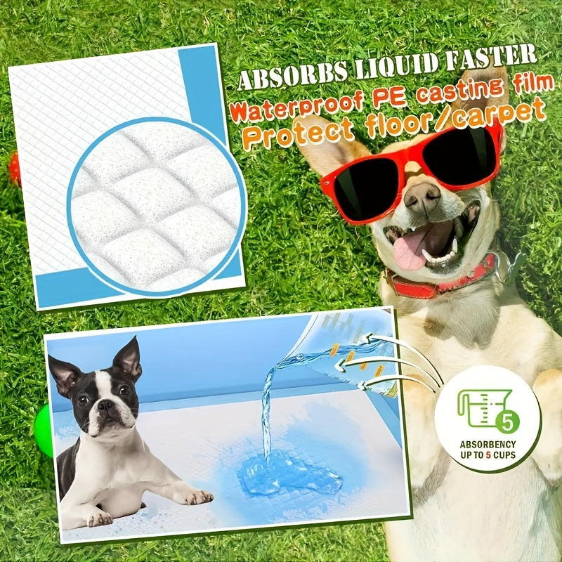100pcs Dog Urinal Pads 22 Inch X 22 Inch Training Puppy Pads Super Absorbent Leak Proof Disposable Pet Potty Pads For All Pets