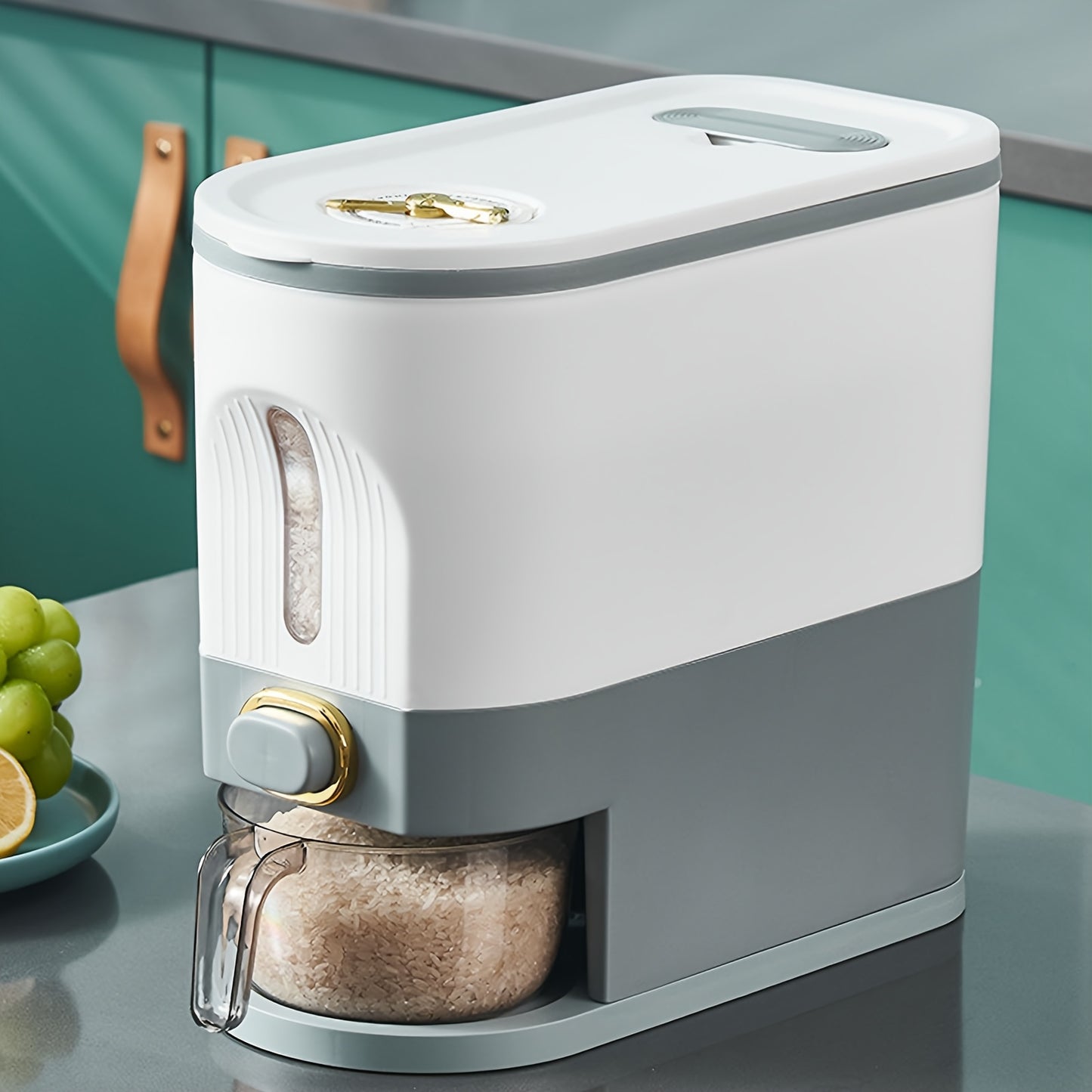 Dynamic Deals Direct Rice Dispenser With Measuring Cup