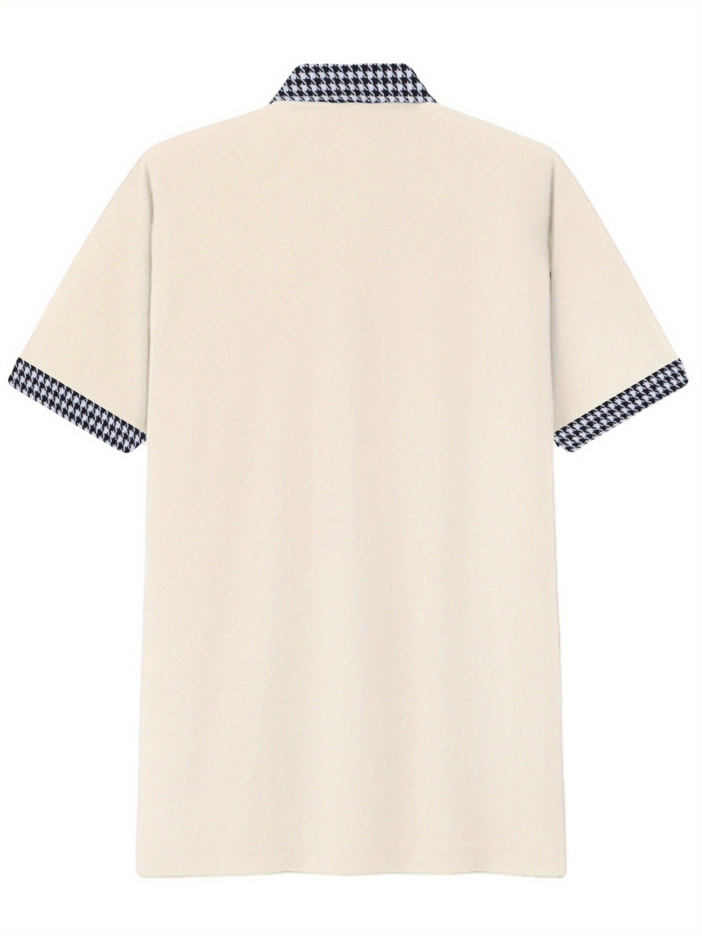 Stylish and Comfortable Men's Plus Size Plaid Polo Shirt