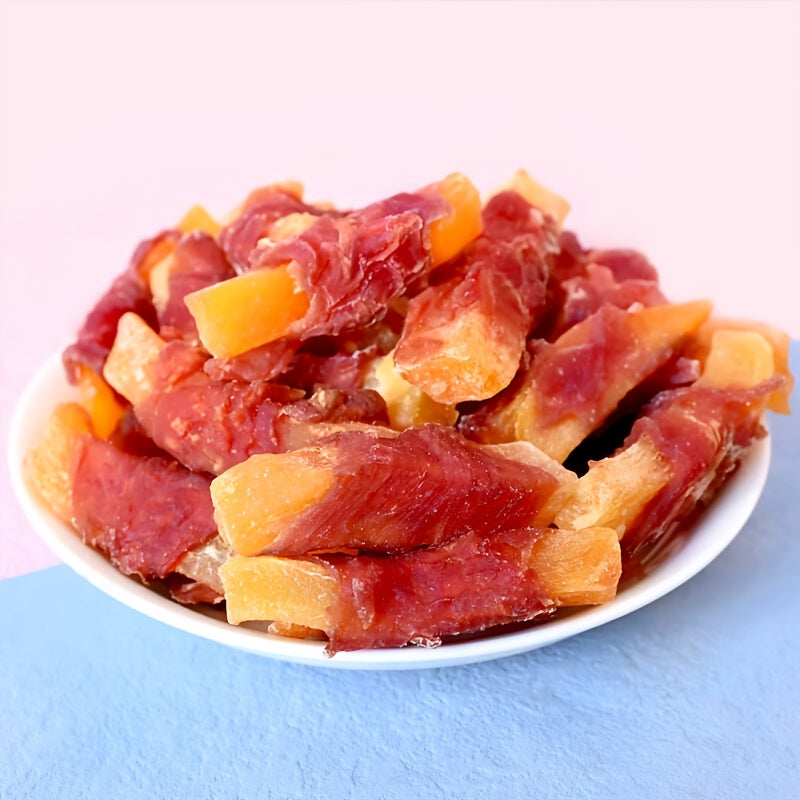 Sweet Potato And Chicken Wrapped Fries Dog Treats Balanced Nutrition For All Breeds And Sizes Dental Health Dog Food Skinless Ingredient Treats