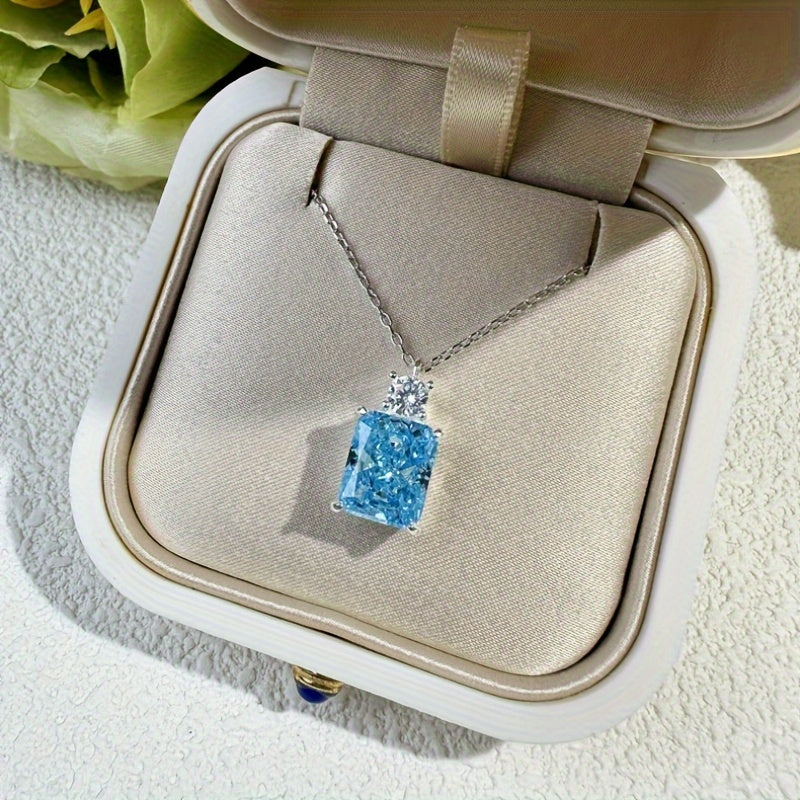 18k Golden Plated 925 Silver Moissanite Pendant Necklace