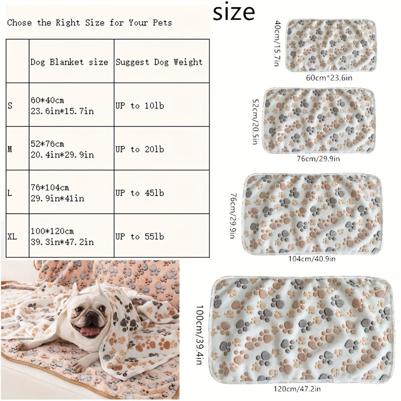 3 Pcs Pet Blankets Soft Coral Fleece Cozy Polyester Fill All Season Warmth for Extra Small to Large Pets