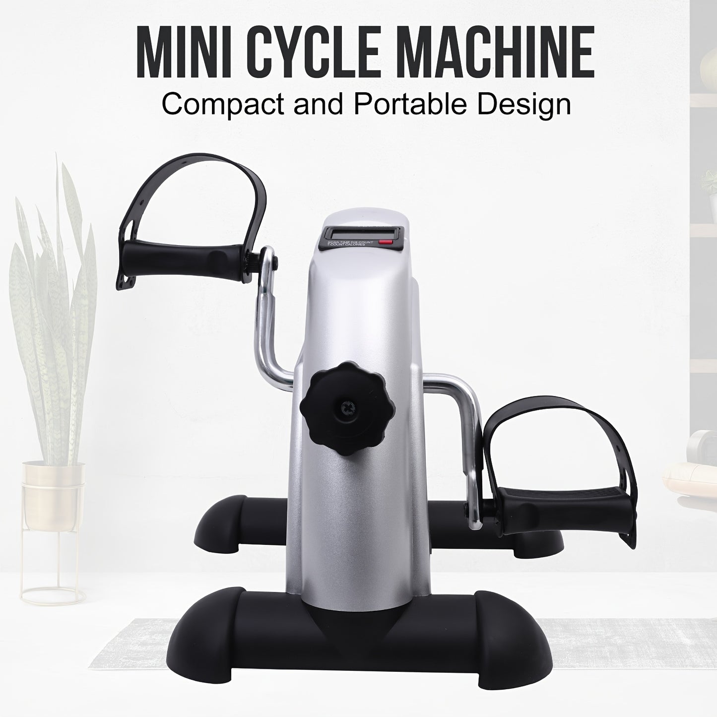 Portable Mini Bike with LCD Display - Under Desk Pedal Exerciser