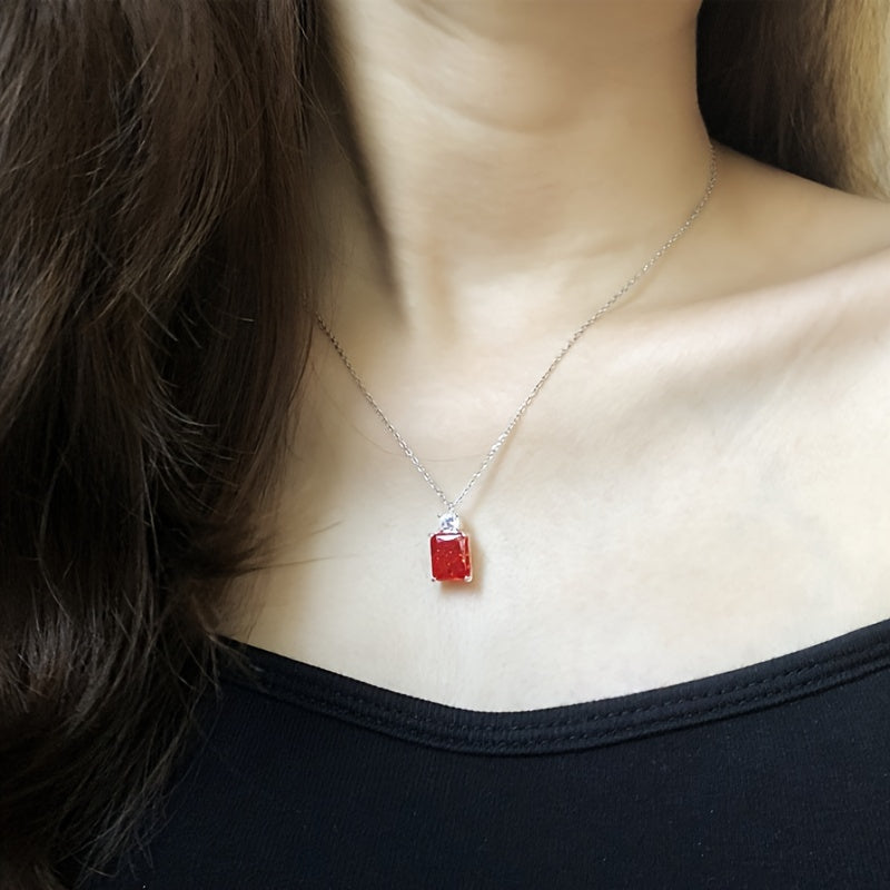 18k Golden Plated 925 Silver Moissanite Pendant Necklace