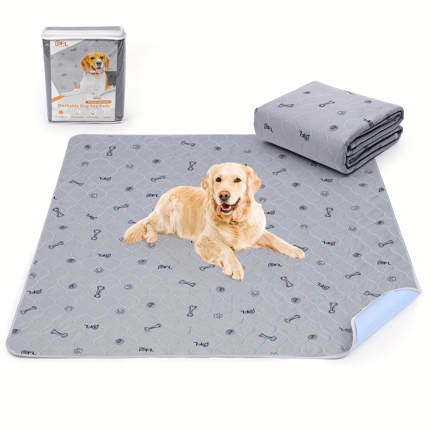 Washable Pee Pads for Dogs, Absorbent Non-Slip Puppy Pads