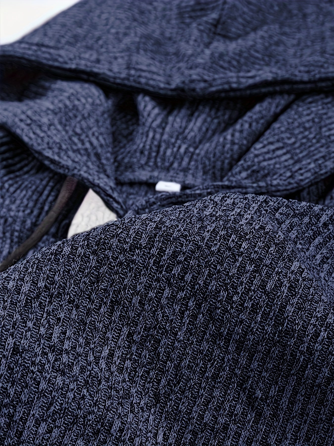 Men's Color Block Hooded Henley Shirt by VM