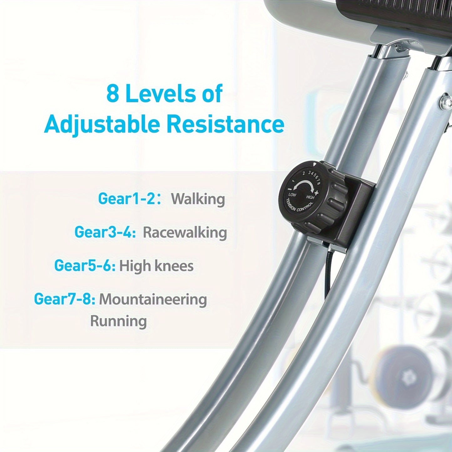 Portable Bike with Roller Skating Design Low Noise 300 Pounds