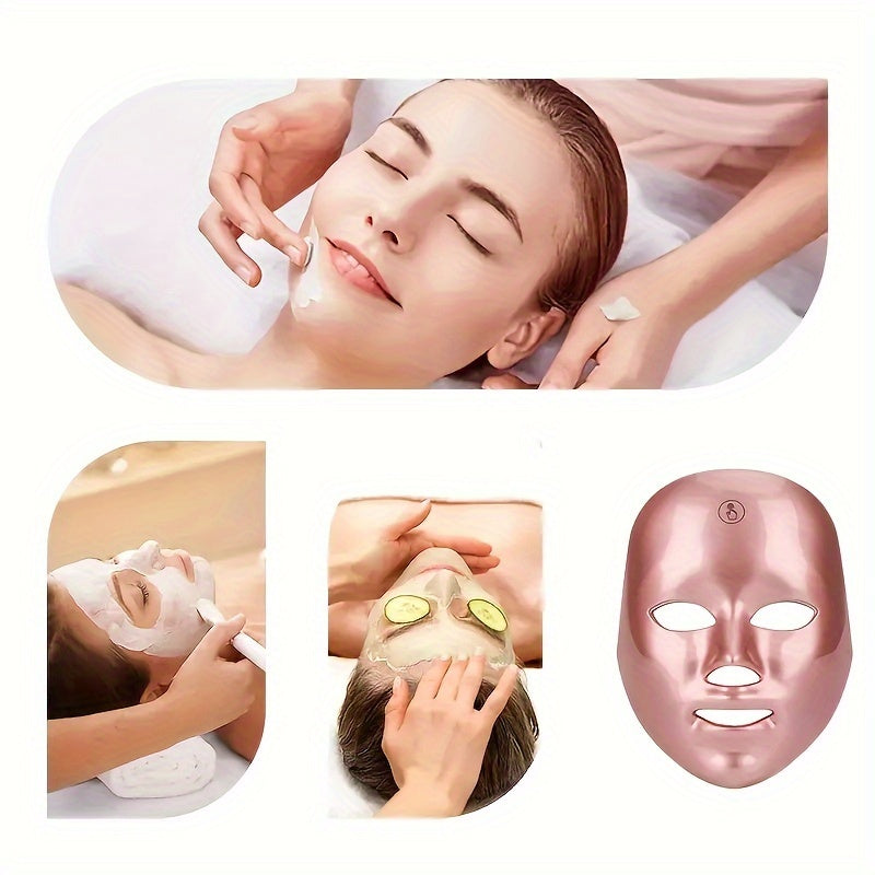 Rechargeable 7-Color LED Face Mask by Modern Skincare Device