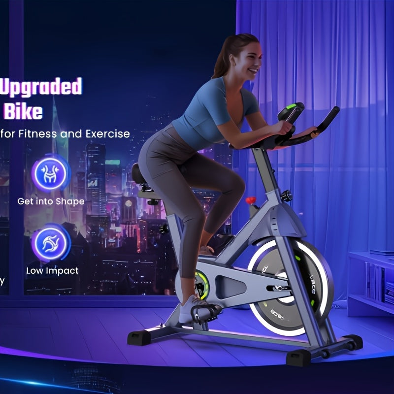 Adjustable Spin Bike - Quiet Smooth Operation for Full Body Workout