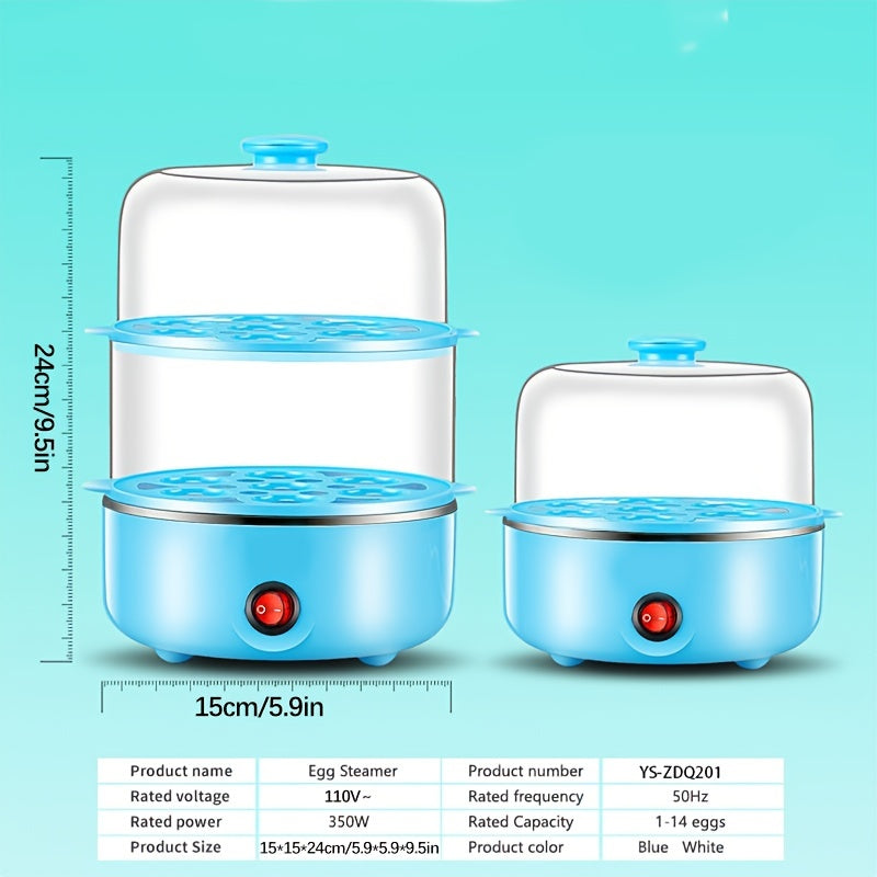 1pc Stainless Steel Electric Egg Cooker for Easy Boiled Eggs