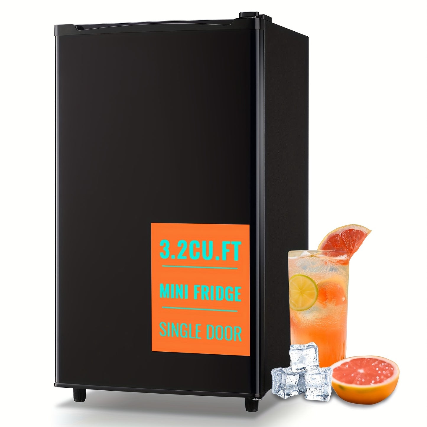 WANAI Small Refrigerator With Freezer 3.2 Cu. Ft Large Capacity