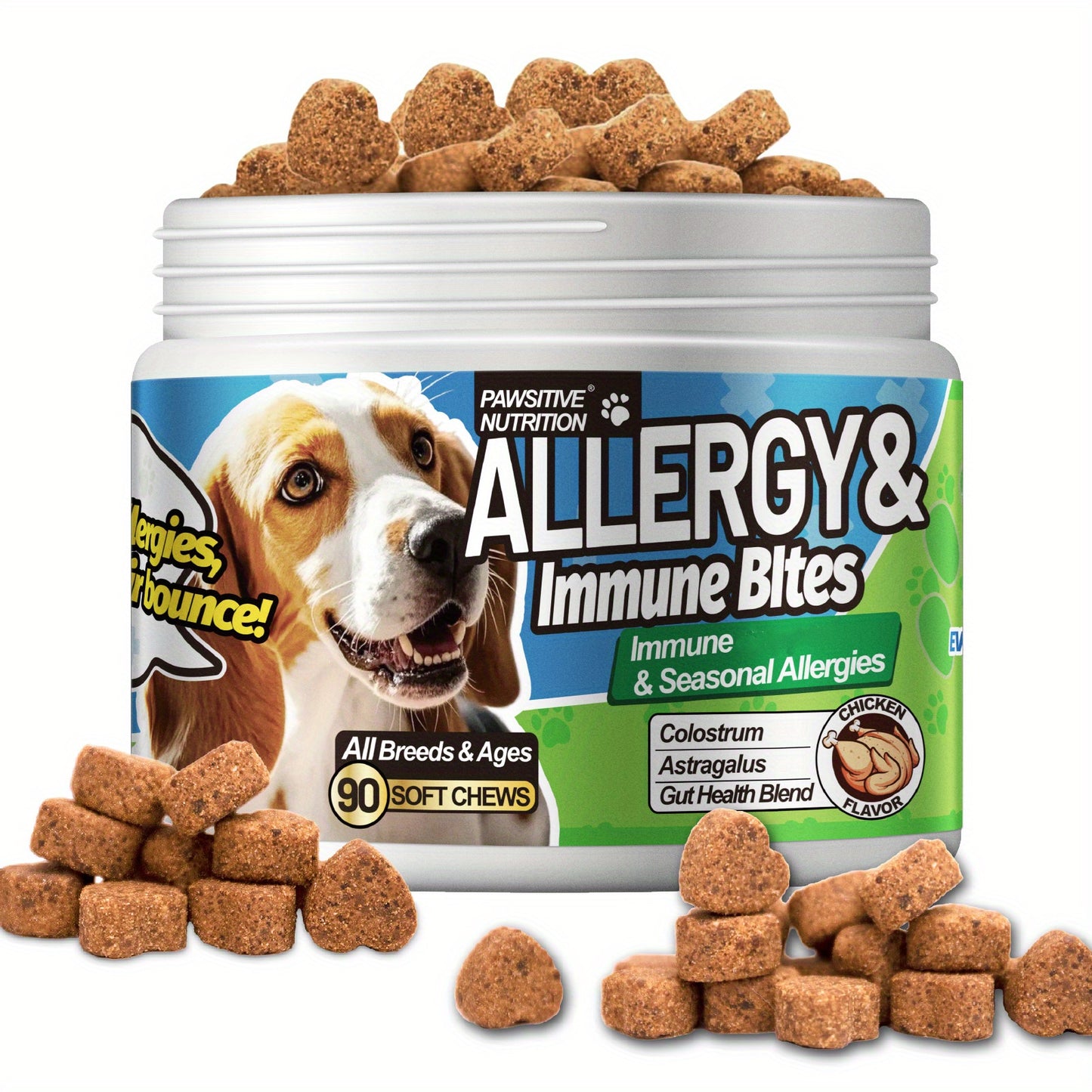 Pawsitive Nutrition Allergy & Immune Probiotics Chews 9