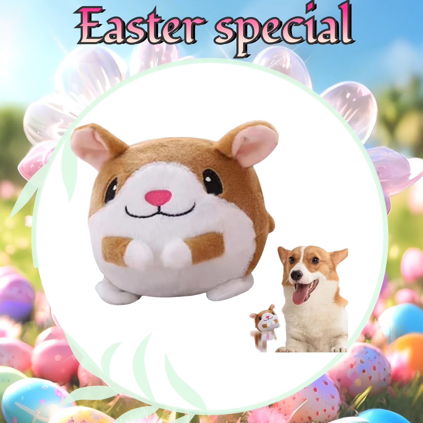Active Moving Pet Plush Toy for Interactive Dog Fun