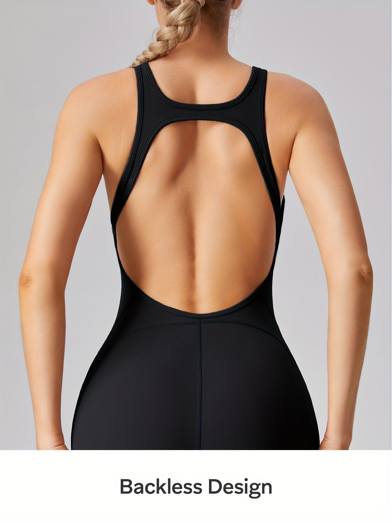 AFZ Women Removable Padded Bra Workout Jumpsuit Sportswear