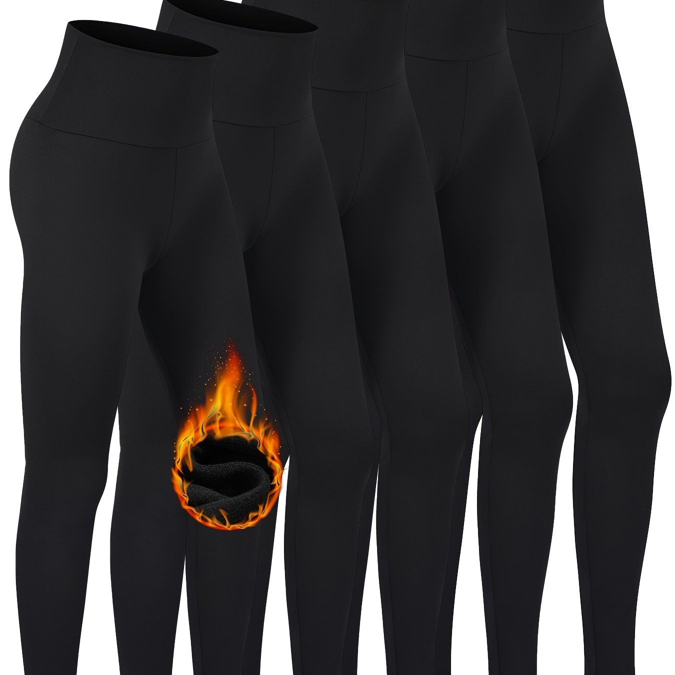 Warm Thermal High Waisted Leggings by Dynamic Deals Direct