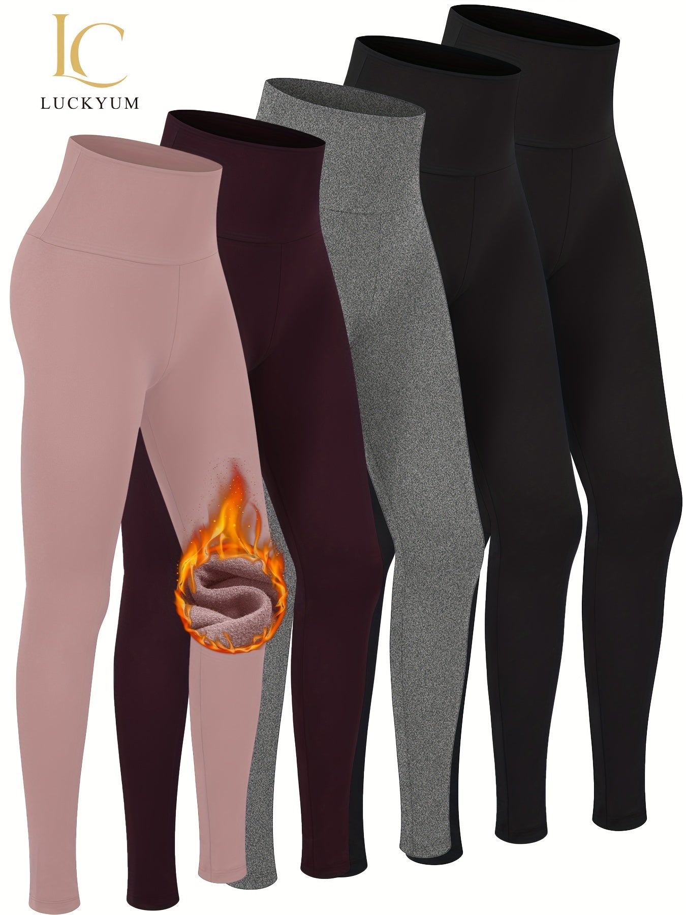 Warm Thermal High Waisted Leggings by Dynamic Deals Direct