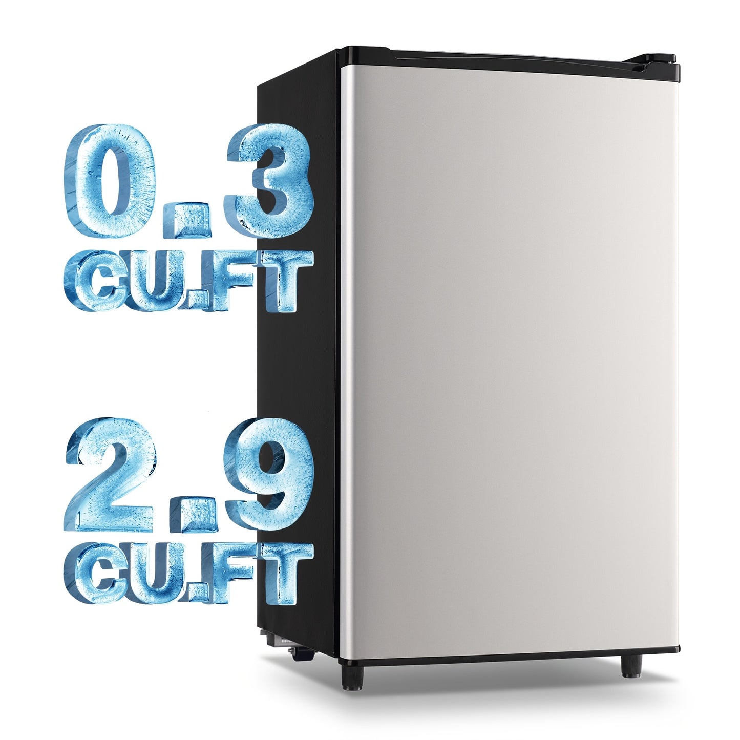 WANAI Small Refrigerator With Freezer 3.2 Cu. Ft Large Capacity