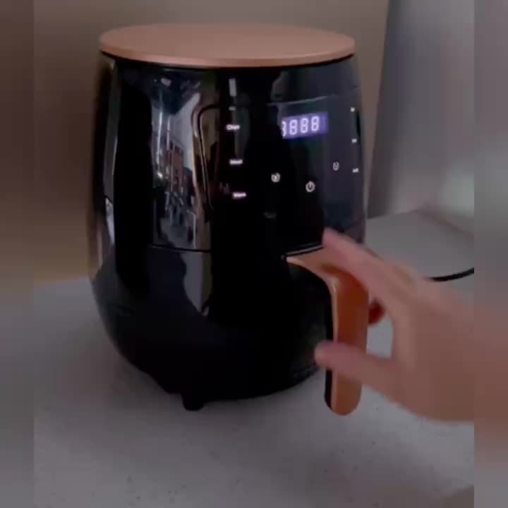 Extra-Large 1.19gal Air Fryer with 800W Power, 360° Hot Air Circulation - Smart LED Touchscreen, Multi-Function Deep Fryer for Healthy Cooking