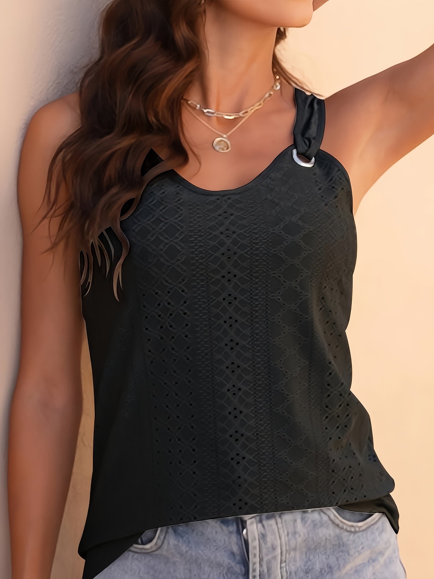 Ladies V-Neck Sleeveless Comfortable Tops Casual Vest Women