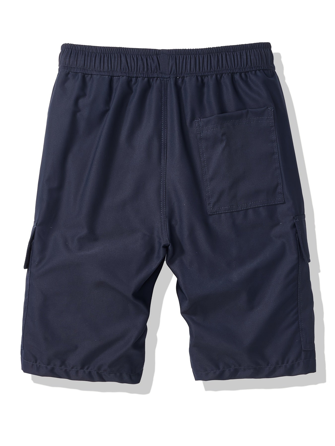 3 Piece Men's Outdoor Cargo Shorts with Adjustable Drawstring Waist and Multiple Pockets Loose Fit Casual Shorts for Hiking Running Spring Summer Fall Black Dark Gray Tan