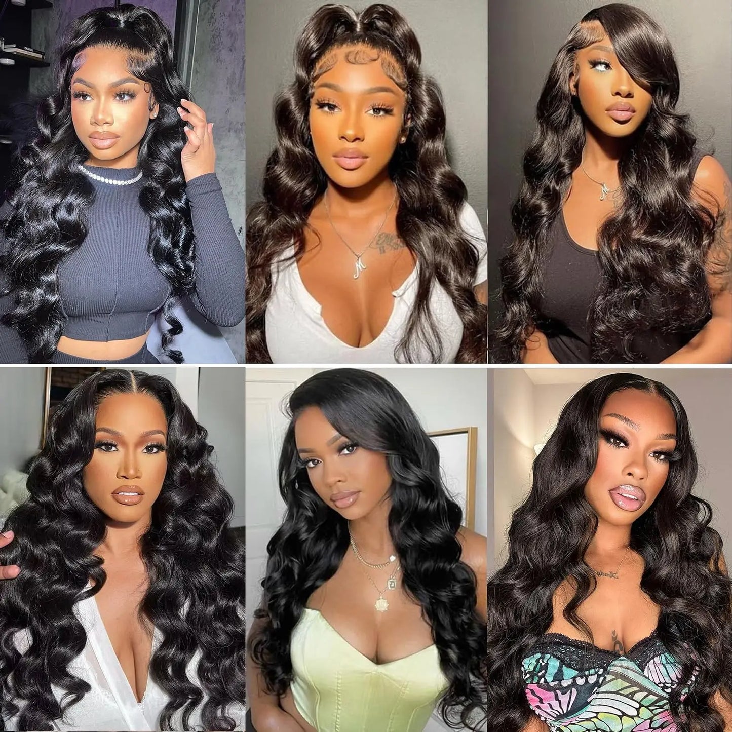 WXG Body Wave Human Hair HD Lace Front Wig Brazilian
