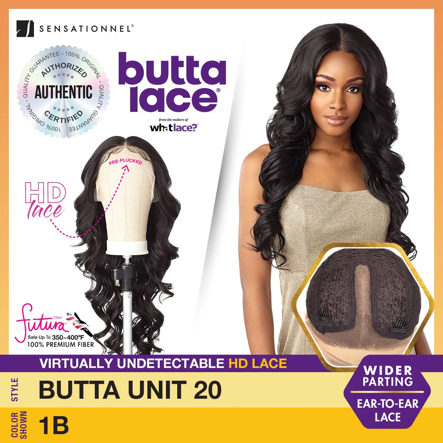 Sensationnel Butta Lace HD Front Wig Unit Natural Look