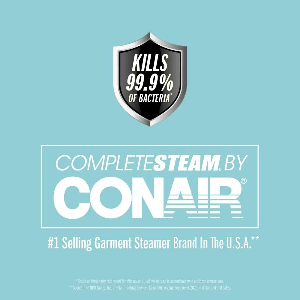 Handheld Travel Garment Steamer 1100W Quick Wrinkle Remover Compact Design Ergonomic Handle Detachable Water Tank Ideal Home