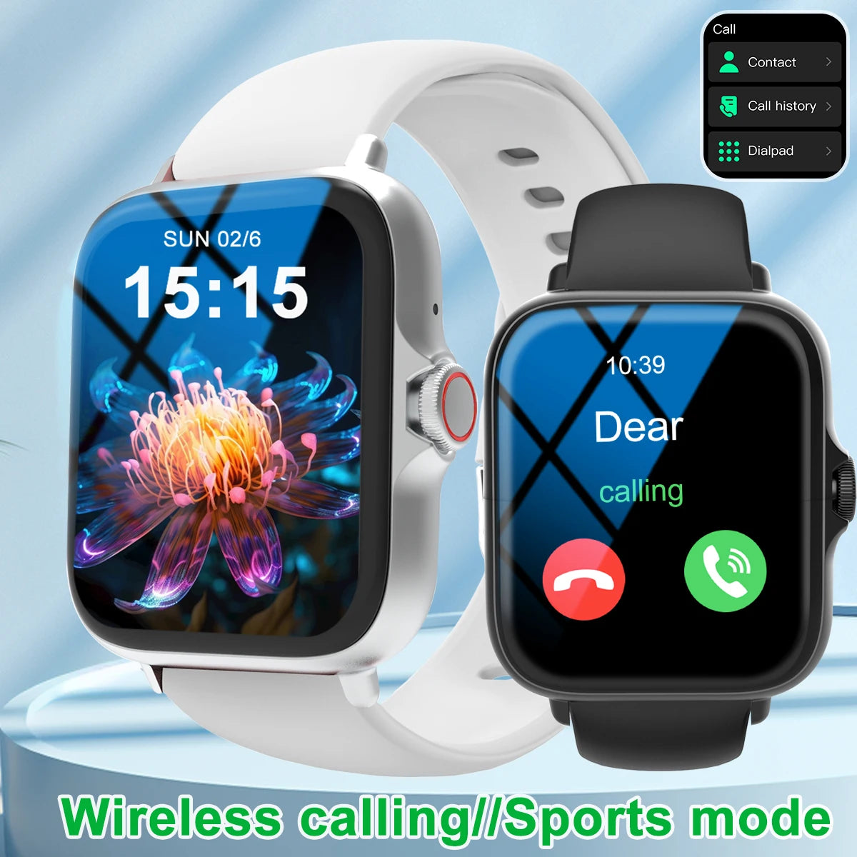 Smart Watch With Full Touch Screen Call Message Reminder Music Control Compatible With iPhone Android