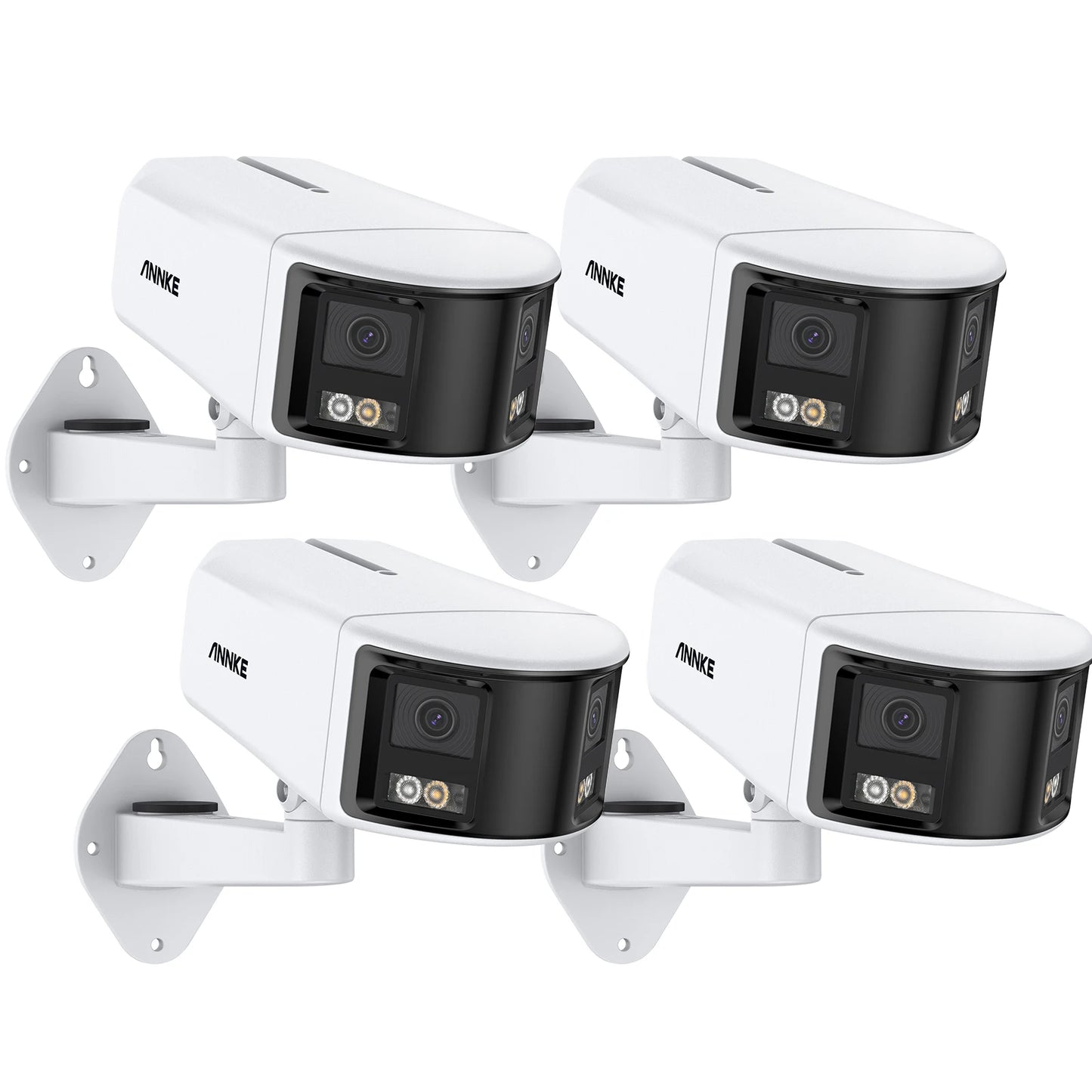 Annke Smart Home 180 Degree 8MP Duo POE Dual Lens Wide View Outdoor Video Camera 4K AI Human Detection 8MP Security CCTV Camera