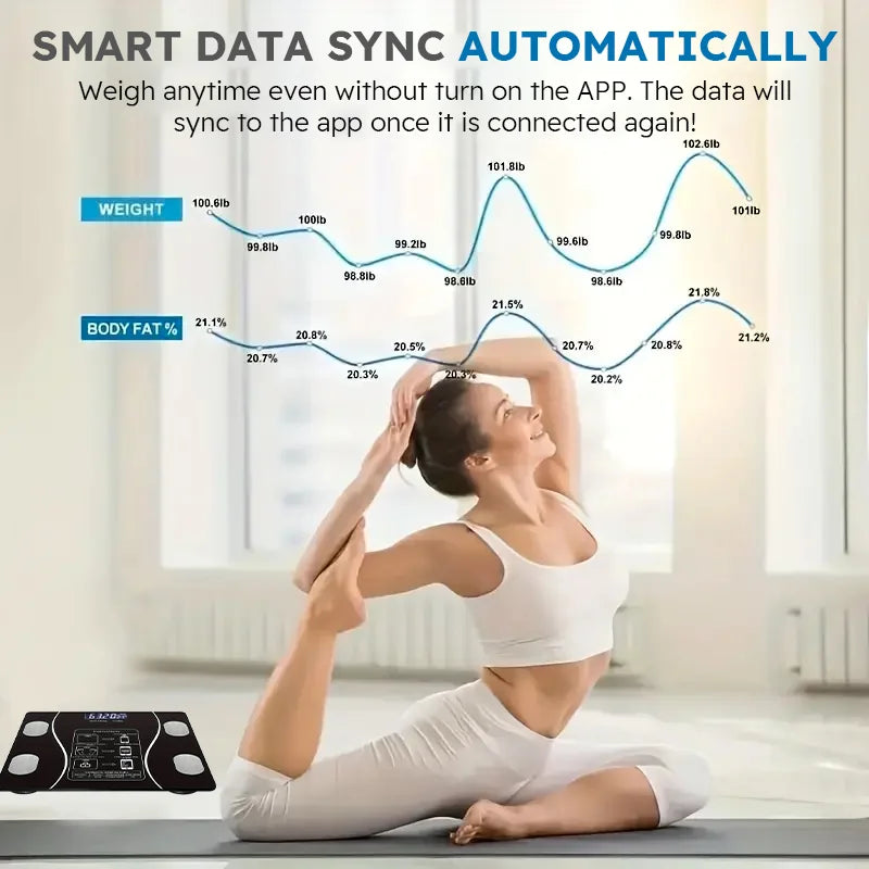 Smart Body Fat Scale With Wireless LED Digital Scale