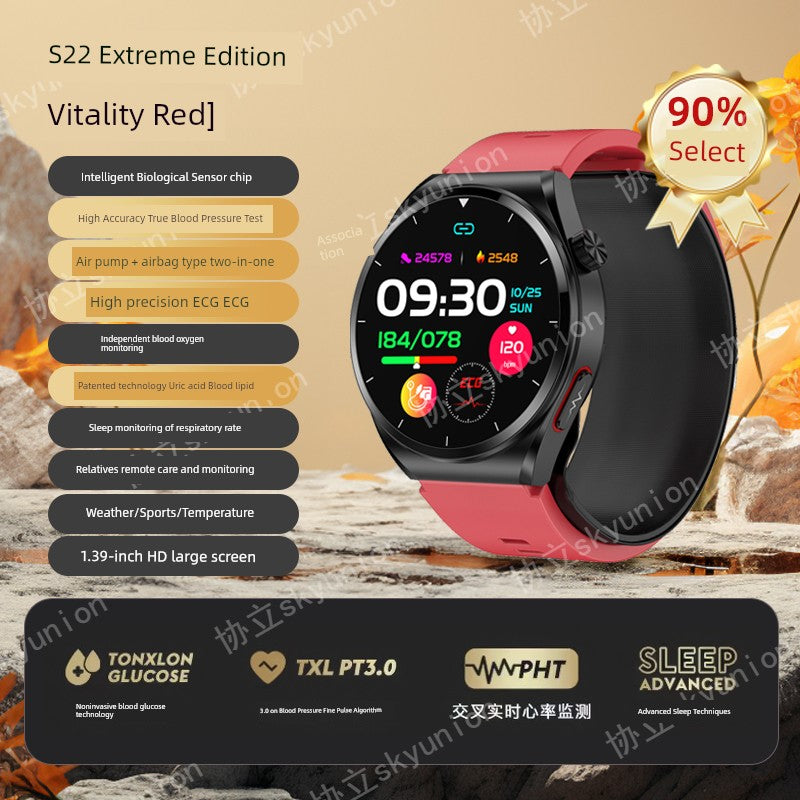 Skyunion W2 Blood Pressure Wrist Smartwatch For Elderly