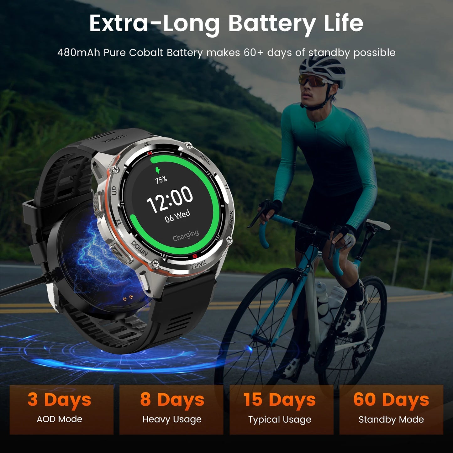 2024 NEW TANK T3 Ultra GPS Smart Watches For Men Women Waterproof Fitness Digital Bluetooth Watches