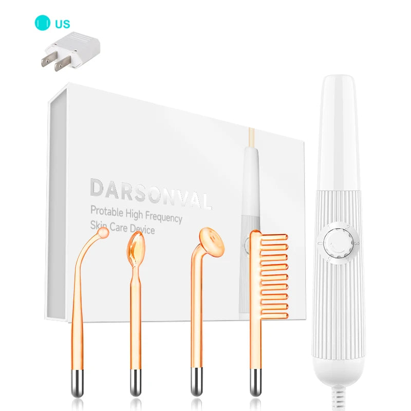 Darsonval High Frequency Red Light Therapy Wand Facial Care