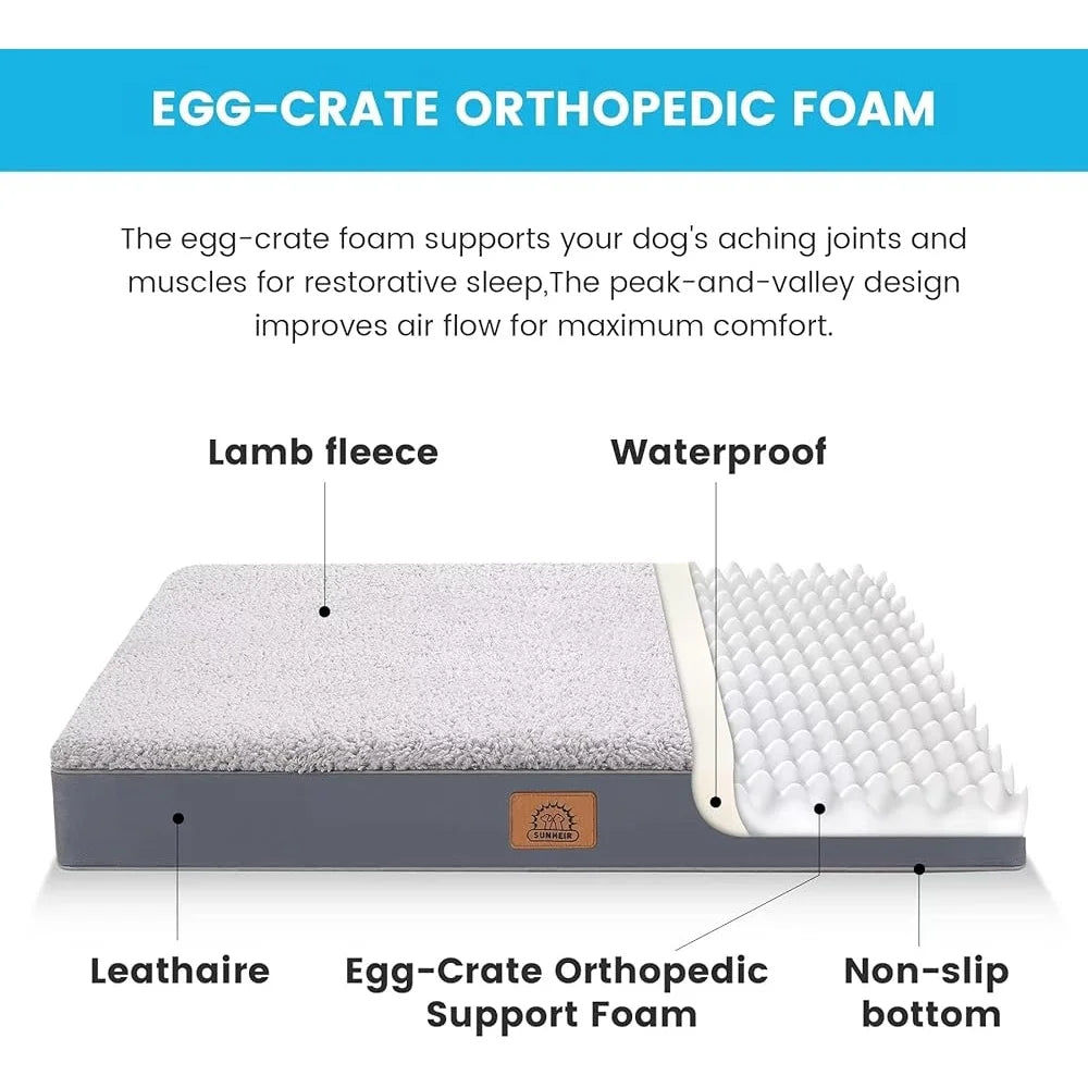 Fujian Orthopedic Dog Bed Egg Foam Waterproof Cover
