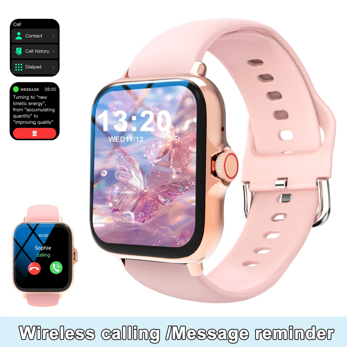 Smart Watch With Full Touch Screen Call Message Reminder Music Control Compatible With iPhone Android